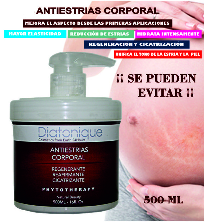 Diatonique Crema Anti-estrías 500 ml con aceites vegetales - Imagen 3