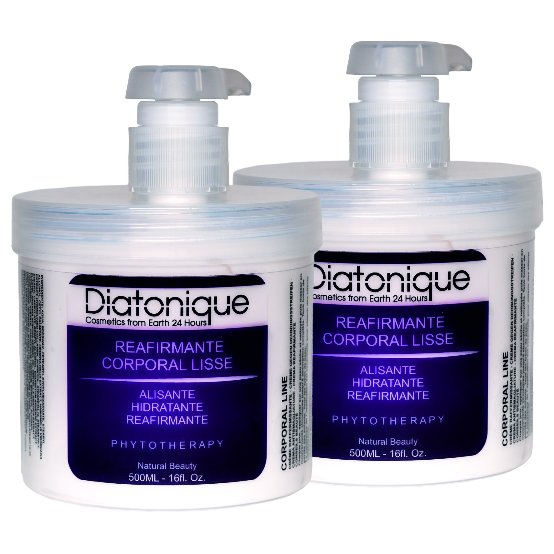 Pack dos unidades Crema reafirmante corporal profesional 500 ml + 500 ML DIATONIQUE
