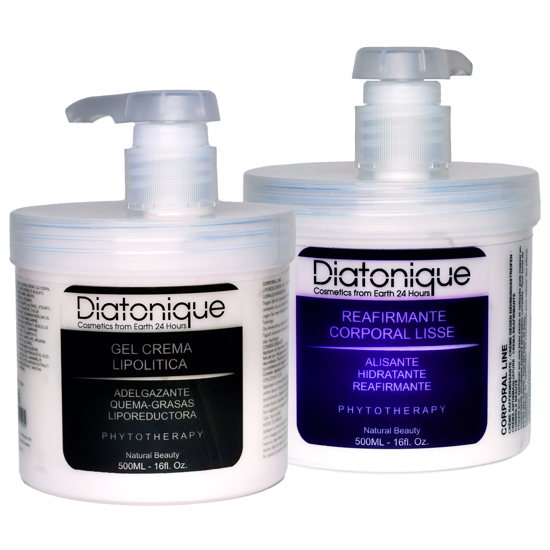Diatonique Pack Duo: Crema Reafirmante y Gel Reductor Corporal 500 + 500 ML - ¡Obtén una piel firme y reducción corporal con este pack corporal de Diatonique!