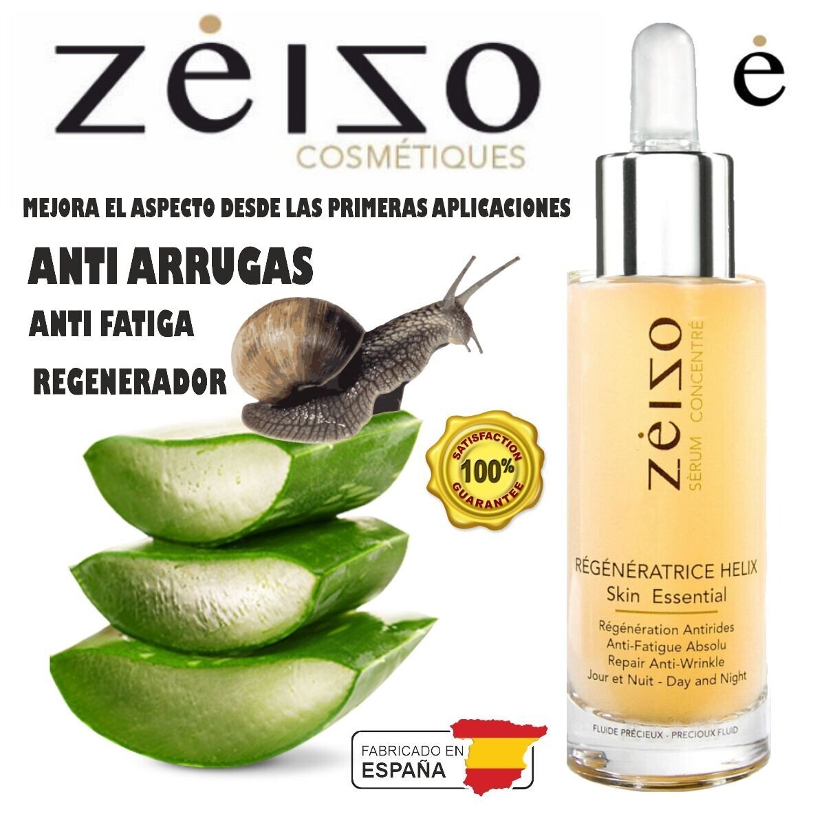 Suero Antiedad Efecto Fhas Helix Aspersa Zeizo 30 ml - Imagen 3
