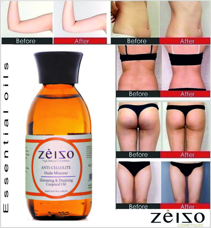 Anticelulítico aceite drenante concentrado aromaterapia Zeizo