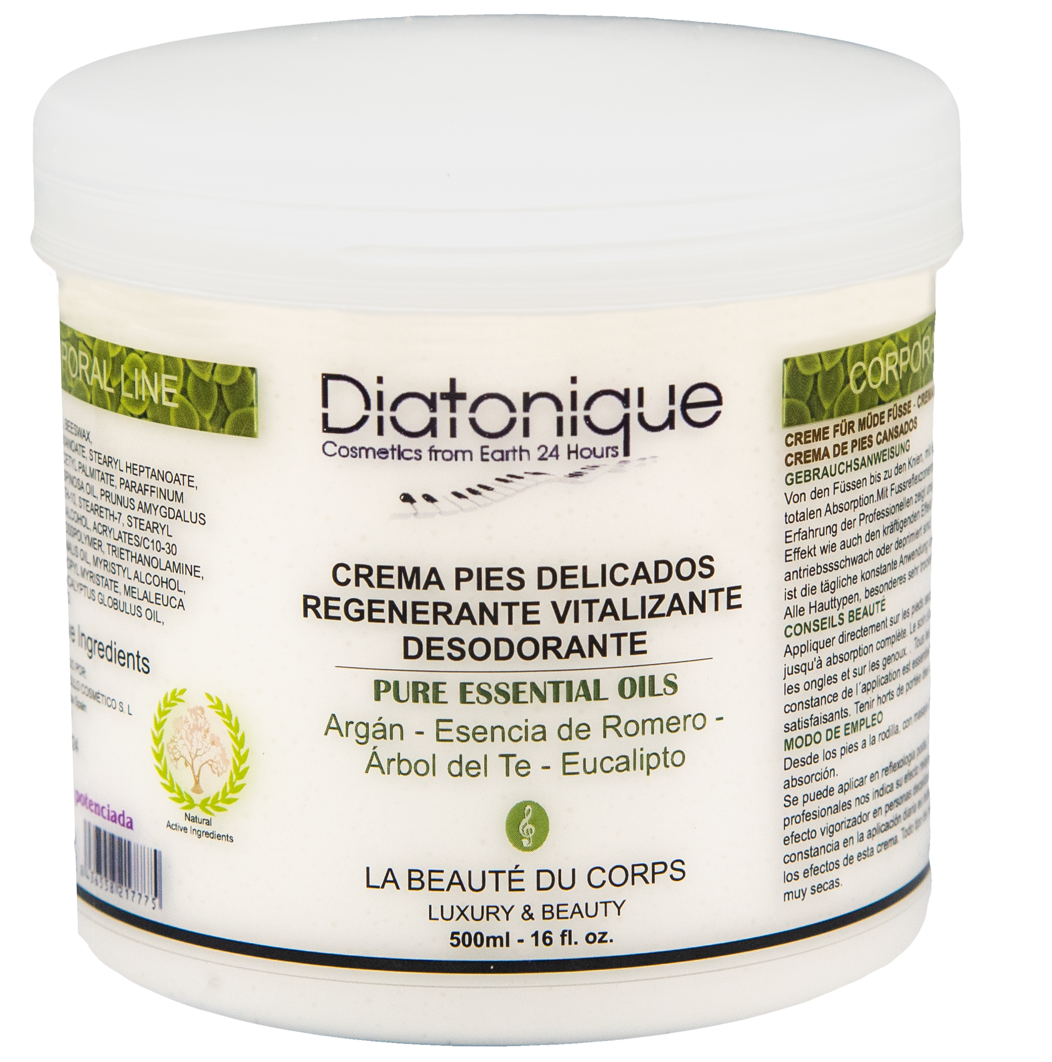 CREMA PARA PIES DELICADOS MAS PLUS DE DIATONIQUE 500 ML